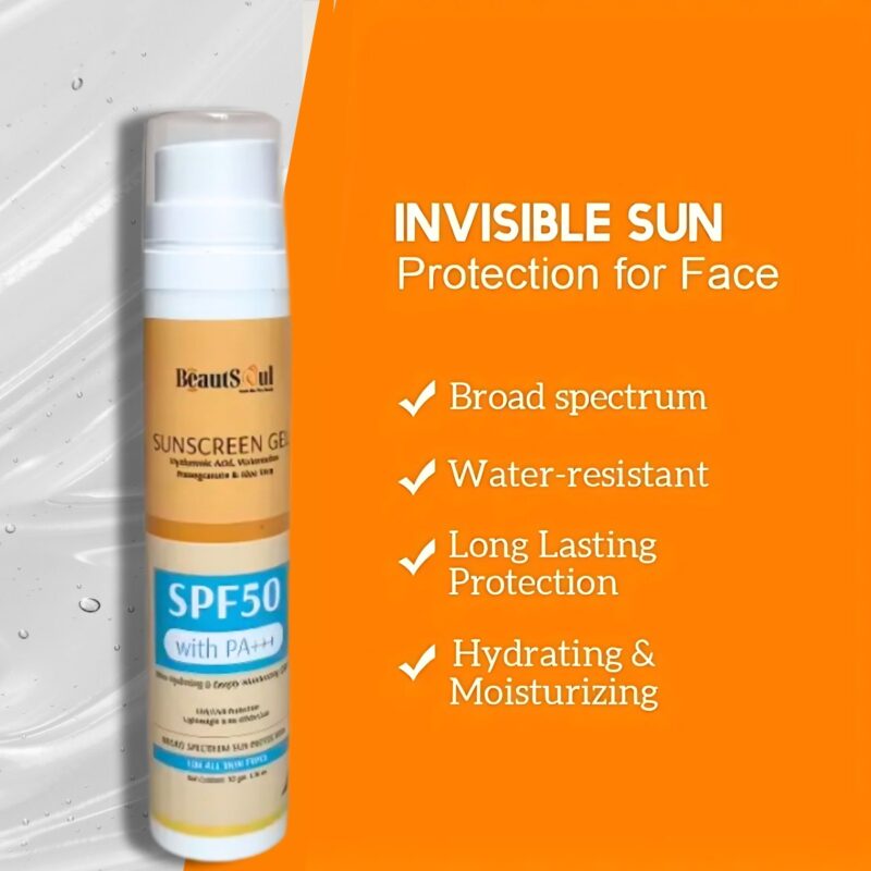 BeautSoul Invisible Sun Sunscreen Gel SPF 50 PA+++ - Image 4