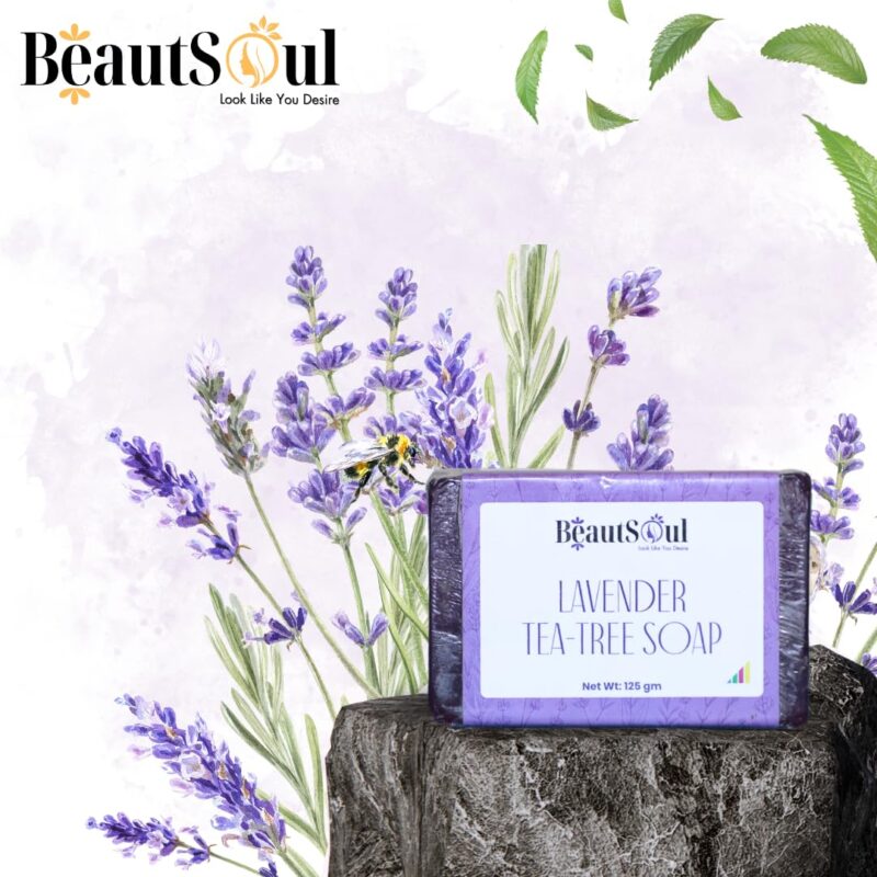 BeautSoul Handmade Lavender &Tea Tree Soap - Image 2